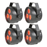 4x QTX PAR12 RGBW DMX PAR Light 3 x 4W LED Spotlight avec télécommande
